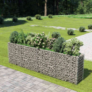 Gabionen-Hochbeet Verzinkter Stahl 360×50×100 cm