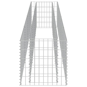 Gabionen-Hochbeet Verzinkter Stahl 360×50×50 cm