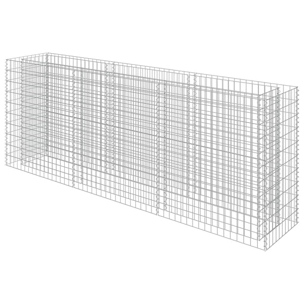 Gabionen-Hochbeet Verzinkter Stahl 270×50×100 cm