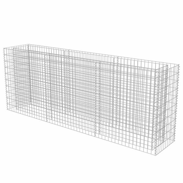 Gabionen-Hochbeet Verzinkter Stahl 270×50×100 cm
