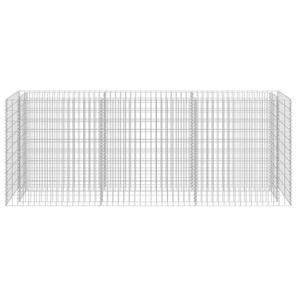 Gabionen-Hochbeet Verzinkter Stahl 270×50×100 cm