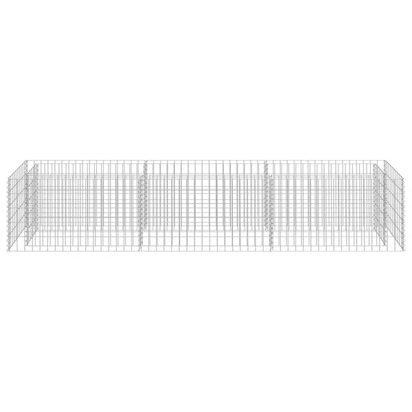 Gabionen-Hochbeet Verzinkter Stahl 270×50×50 cm