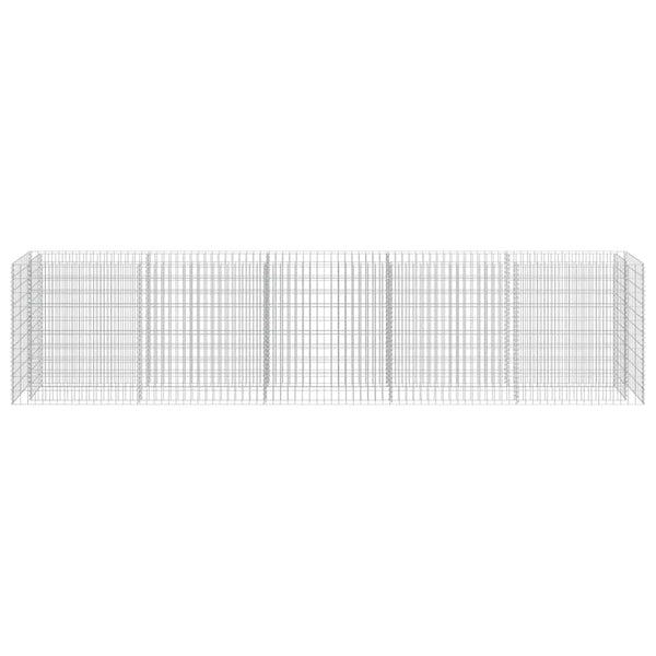 Gabionen-Hochbeet Verzinkter Stahl 450×50×100 cm