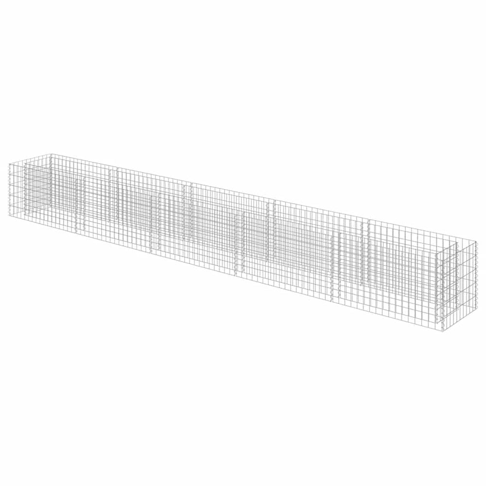 Gabionen-Hochbeet Verzinkter Stahl 450×50×50 cm