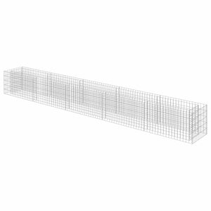 Gabionen-Hochbeet Verzinkter Stahl 450×50×50 cm