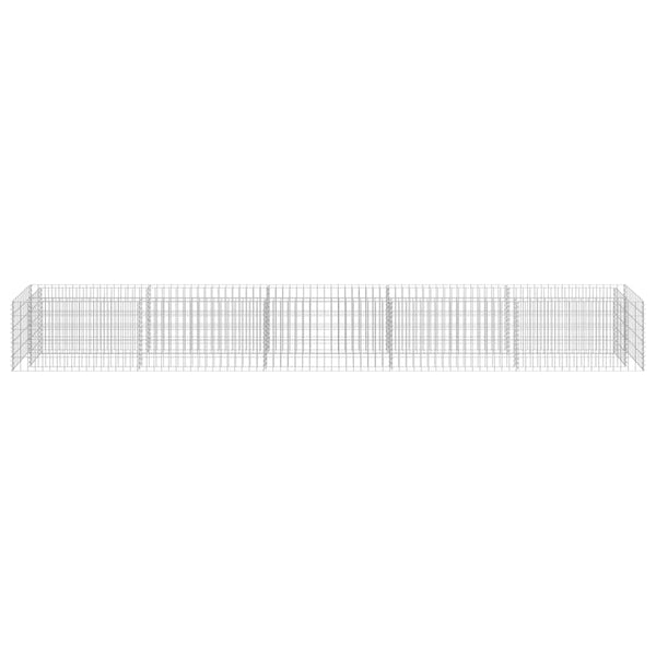 Gabionen-Hochbeet Verzinkter Stahl 450×50×50 cm