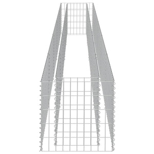 Gabionen-Hochbeet Verzinkter Stahl 450×50×50 cm