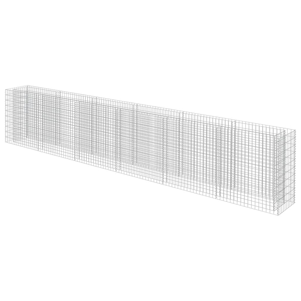 Gabionen-Hochbeet Verzinkter Stahl 540×50×100 cm