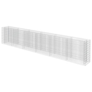 Gabionen-Hochbeet Verzinkter Stahl 540×50×100 cm