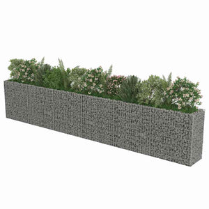 Gabionen-Hochbeet Verzinkter Stahl 540×50×100 cm