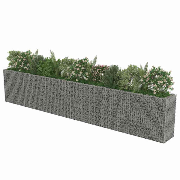 Gabionen-Hochbeet Verzinkter Stahl 540×50×100 cm