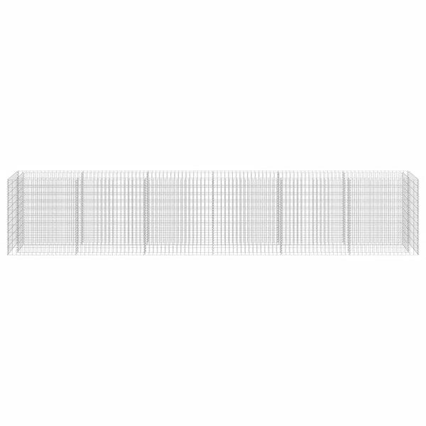 Gabionen-Hochbeet Verzinkter Stahl 540×50×100 cm