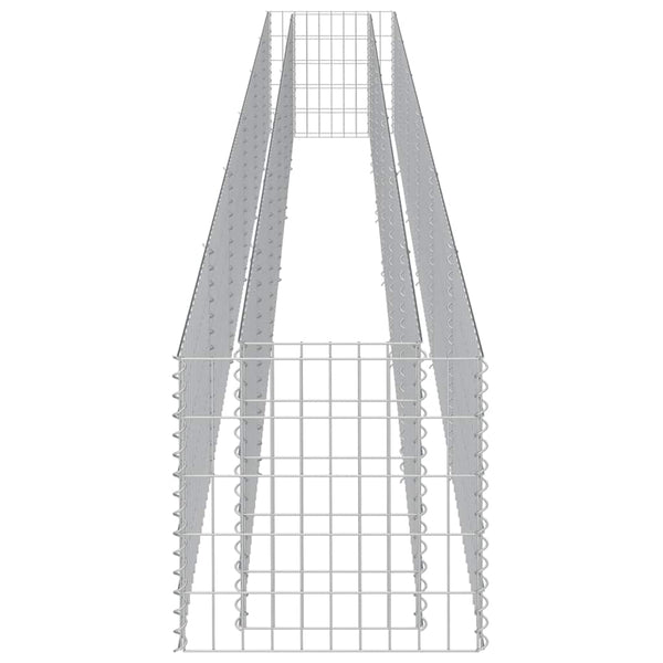 Gabionen-Hochbeet Verzinkter Stahl 540×50×50 cm