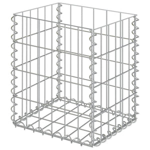 Gabionenkörbe 2 Stk. Verzinkter Stahl 30x30x40 cm