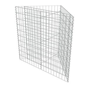Gabionen-Hochbeet Verzinkter Stahl 75×75×100 cm