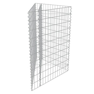 Gabionen-Hochbeet Verzinkter Stahl 75×75×100 cm