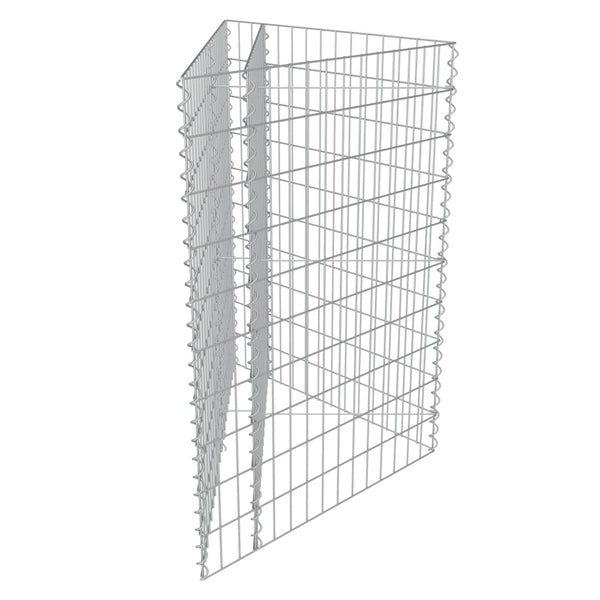 Gabionen-Hochbeet Verzinkter Stahl 75×75×100 cm