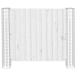 Zaunpfosten 2 pcs Silber 20 x 20 x 190 cm Metall