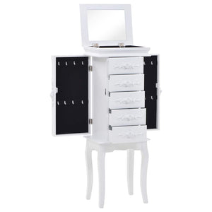 vidaXL Armoire à bijoux Blanc