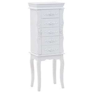 vidaXL Armoire à bijoux Blanc