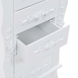 vidaXL Armoire à bijoux Blanc