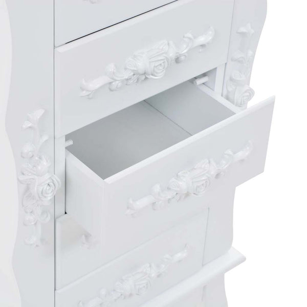 vidaXL Armoire à bijoux Blanc