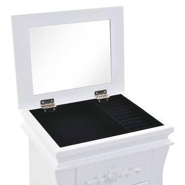 vidaXL Armoire à bijoux Blanc