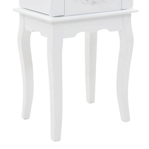 vidaXL Armoire à bijoux Blanc