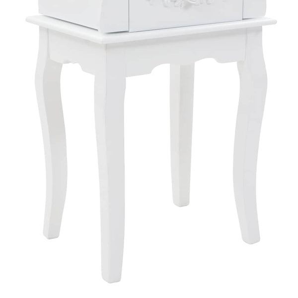 vidaXL Armoire à bijoux Blanc