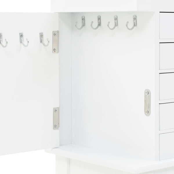 vidaXL Jewelry Cabinet White