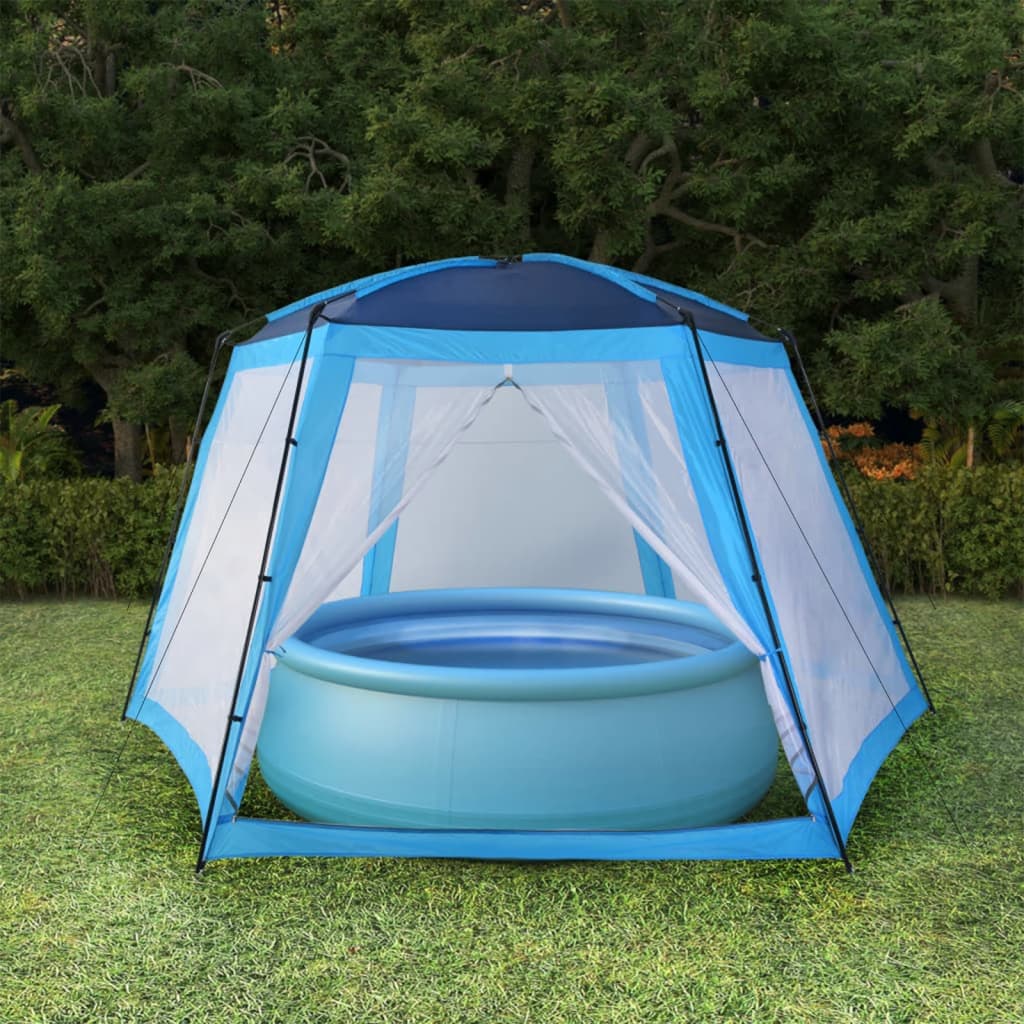 Poolabdeckung Zelt 660x580x250cm Blau