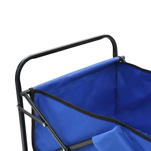 Klappbarer Handwagen Stahl Blau