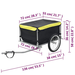 Fahrradanhänger - 65 kg Kapazität