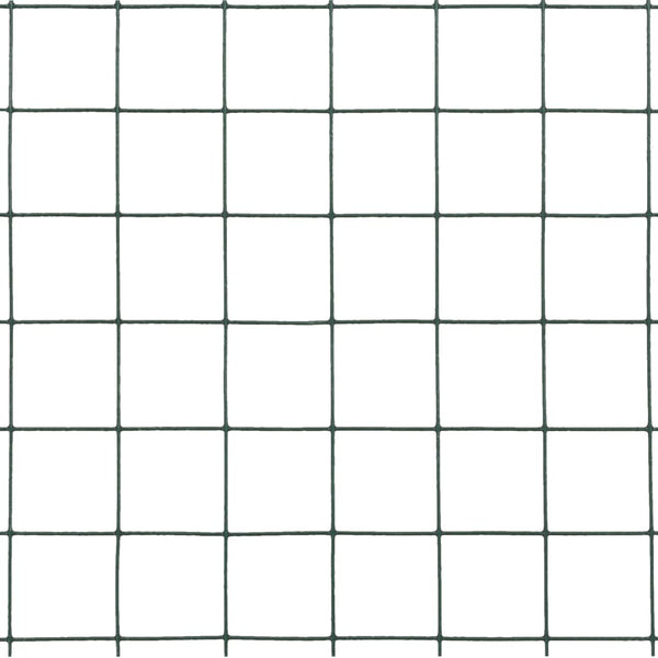 Drahtzaun Stahl mit PVC-Beschichtung 10x0,5 m Grün
