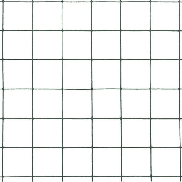 Drahtzaun Stahl mit PVC-Beschichtung 10x0,5 m Grün