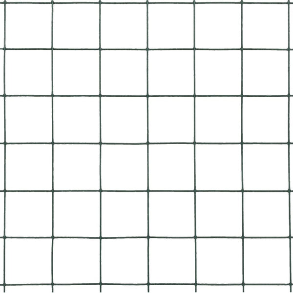 Drahtzaun Stahl mit PVC-Beschichtung 25x0,5 m Grün