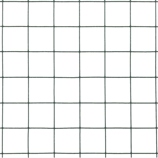 Drahtzaun Stahl mit PVC-Beschichtung 25x1,5 m Grün