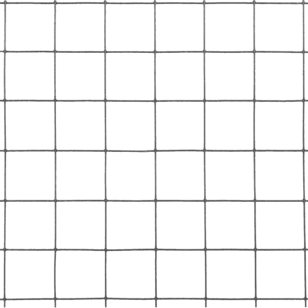 Drahtzaun Stahl mit PVC-Beschichtung 10x1 m Grau