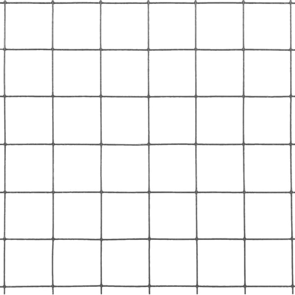 Drahtzaun Stahl mit PVC-Beschichtung 10x1 m Grau
