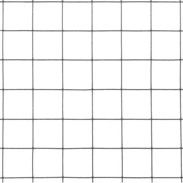 Drahtzaun Stahl mit PVC-Beschichtung 10x0,5 m Grau