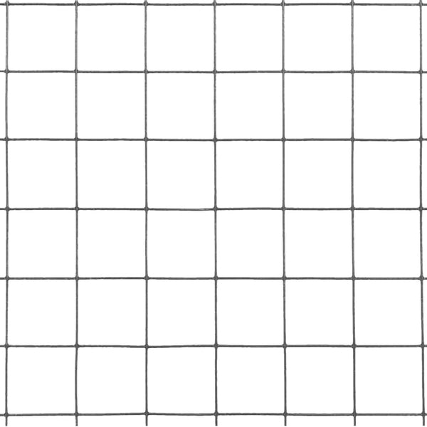 Drahtzaun Stahl mit PVC-Beschichtung 10x0,5 m Grau