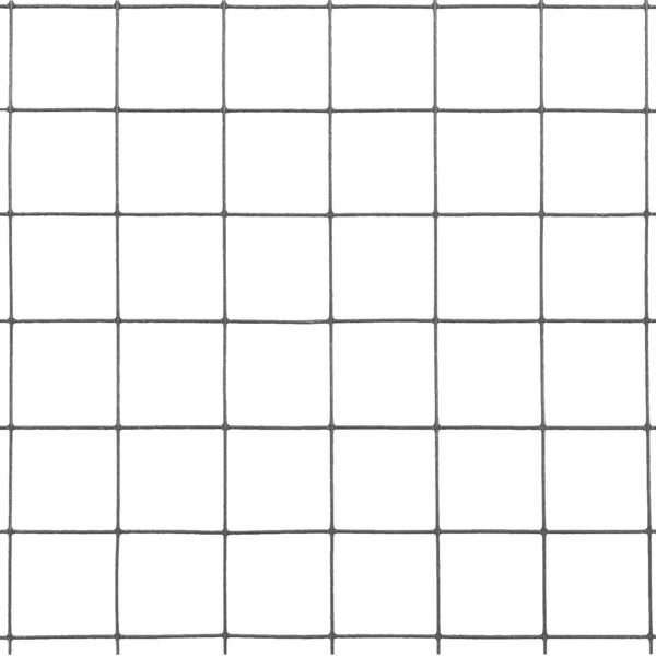 Drahtzaun Stahl mit PVC-Beschichtung 25x0,5 m Grau