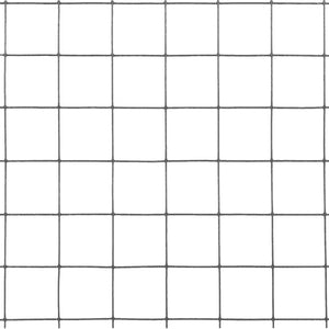 Drahtzaun Stahl mit PVC-Beschichtung 25x1,5 m Grau