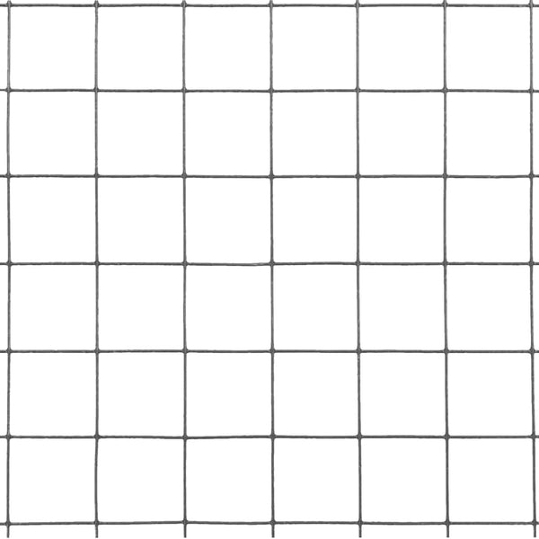Drahtzaun Stahl mit PVC-Beschichtung 25x1,5 m Grau