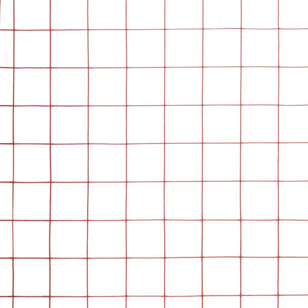 Drahtzaun Stahl mit PVC-Beschichtung 10x1 m Rot