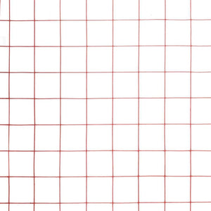 Drahtzaun Stahl mit PVC-Beschichtung 10x1 m Rot