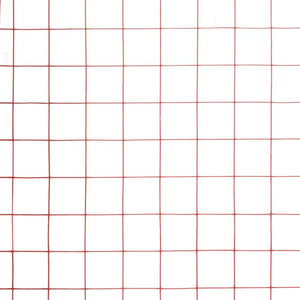 Drahtzaun Stahl mit PVC-Beschichtung 10x1 m Rot