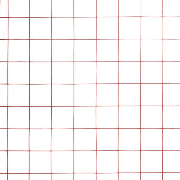 Drahtzaun Stahl mit PVC-Beschichtung 10x1 m Rot