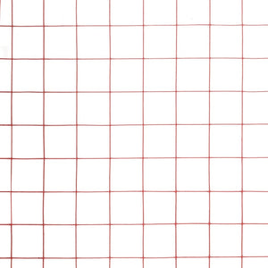Drahtzaun Stahl mit PVC-Beschichtung 10x0,5 m Rot