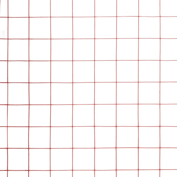 Drahtzaun Stahl mit PVC-Beschichtung 10x0,5 m Rot
